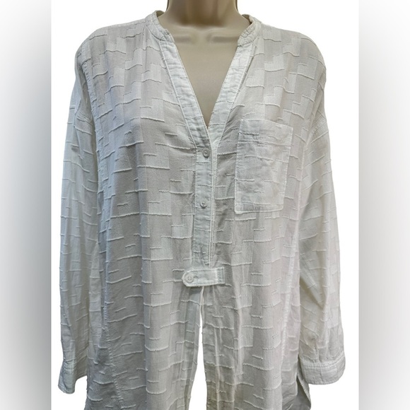 Anthropologie Maeve Roberta Textured Henley Tunic - Picture 12 of 13